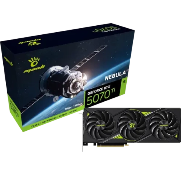 Manli Nebula GeForce RTX 5070 Ti 16GB GDDR7 Graphics Card